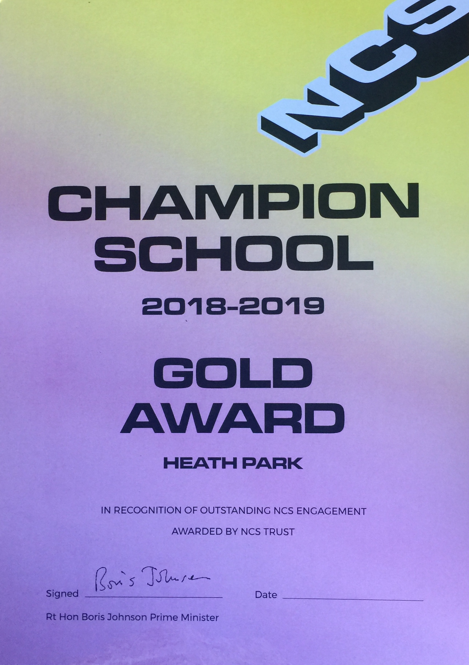 Heath Park – NCS Champions